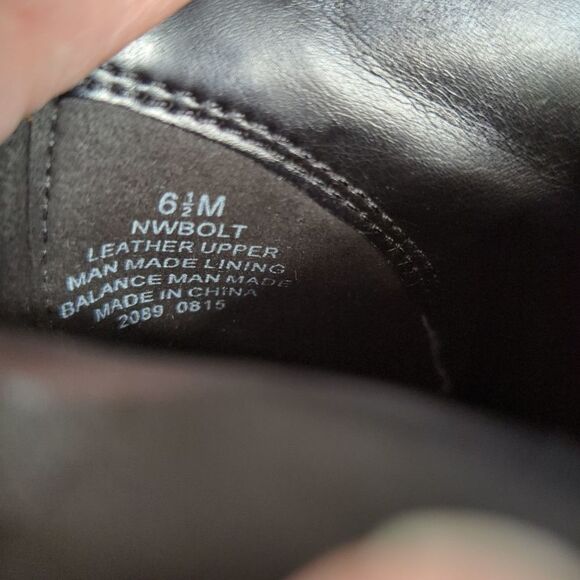 nine West black suede zipped heeled bootie Woman's Size 6.5 Round Toe - Picture 11 of 12